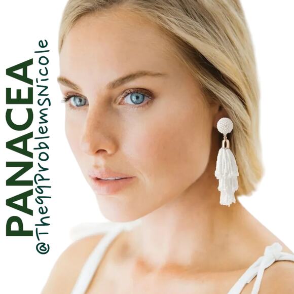Panacea Beaded Tassel Earrings - Picture 1 of 6